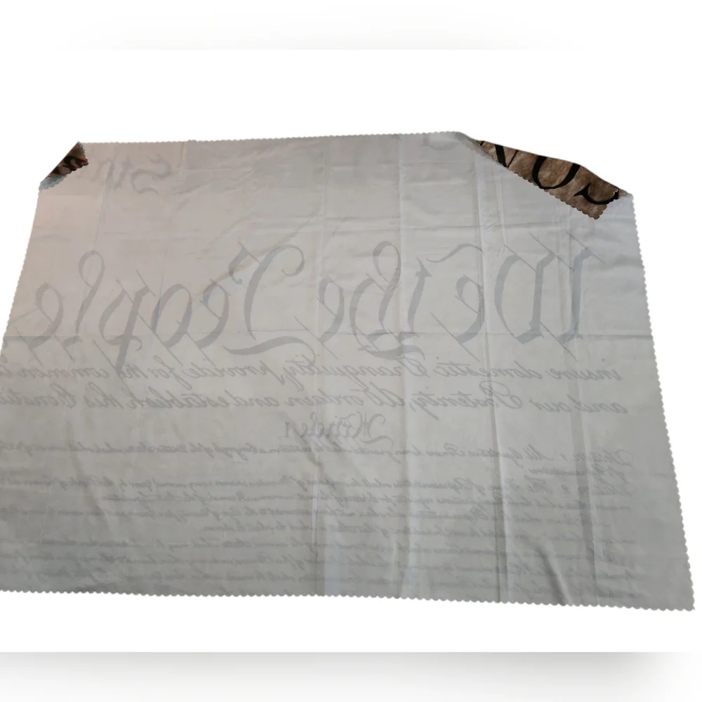 We The People Constitution Scalloped Edge Tapestry NWOT